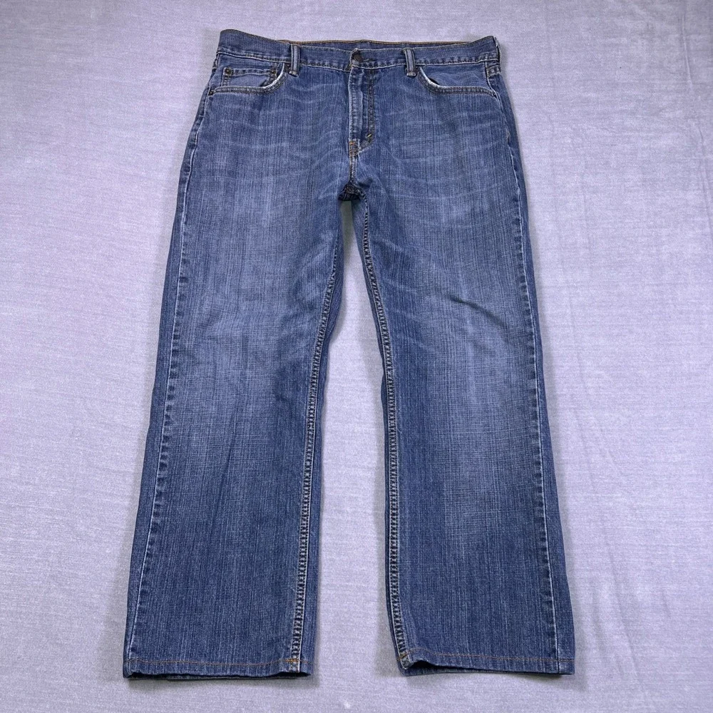 Levi's 559 Relaxed Straight Mid Rise Denim Jeans Mens 36x30 Blue Cotton